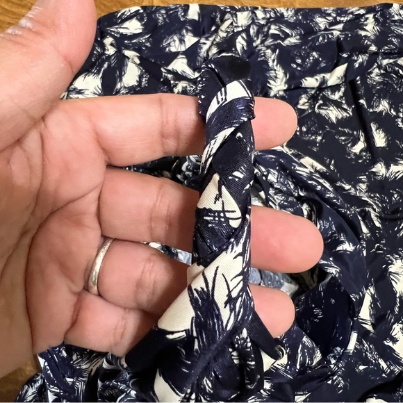 T-bags LosAngeles Anthropologie Blue White Jersey Twist strap Maxi Dress size S - Picture 4 of 11